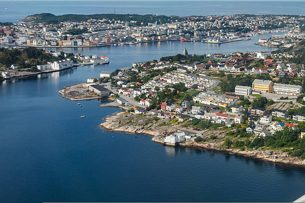 istock View on city from airplane 579142240