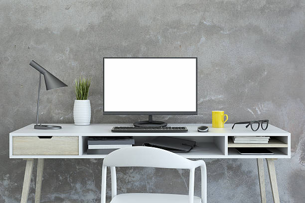 istock View at a large PC monitor on a desk 579147070