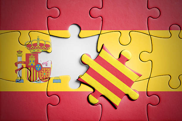 istock Spain and Catalonia. Separatism concept puzzle. 579153418