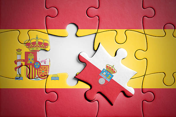 istock Spain and Cantabria. Separatism concept puzzle. 579153482