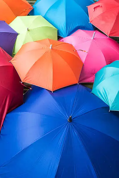 Photo of umbrellas coloring