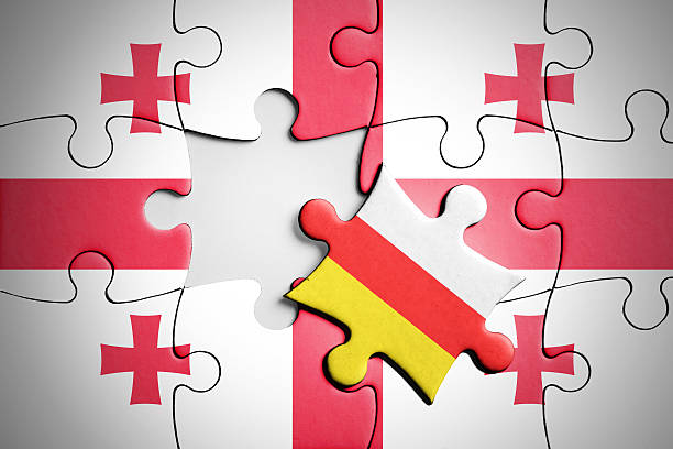 istock Georgia and South Ossetia. Separatism concept puzzle. 579154716