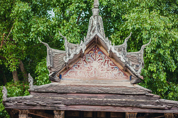 istock Detail of Thai temple 579157380