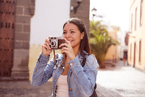 istock Pretty young girl smiling at herself 579158598