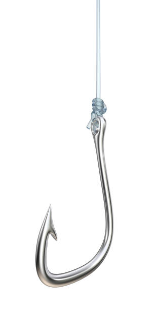 istock Isolated Fishing Hook and Line. 579159382