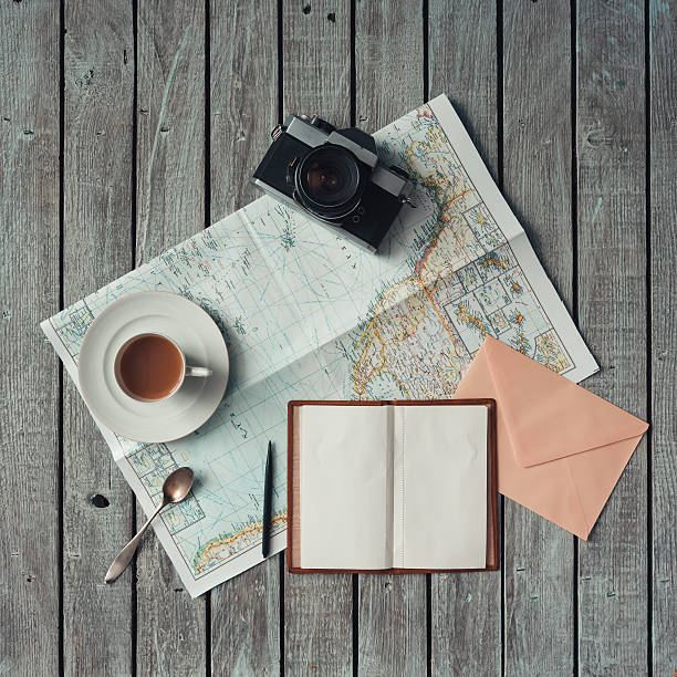 istock Summer things on wooden background. 579161034