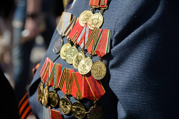 medallas veteranas - veteran world war ii armed forces military fotografías e imágenes de stock