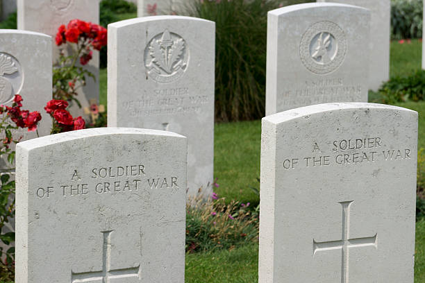 istock Tyne Cot WWI Cemetery, Ypres, Belgium 579164236