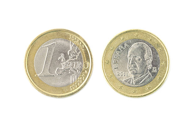 istock one euro coin closeup on white background 579165854