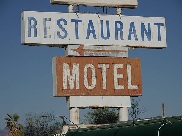 istock Restaurant and motel signposts 579217934