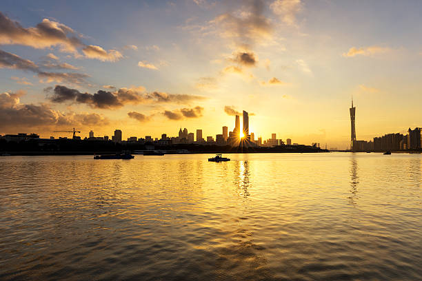 istock skyline of guangzhou with sunrise 579222956
