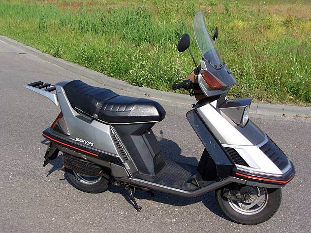 Vintage Honda Spacy 125 Stock Photo - Download Image Now - Almere