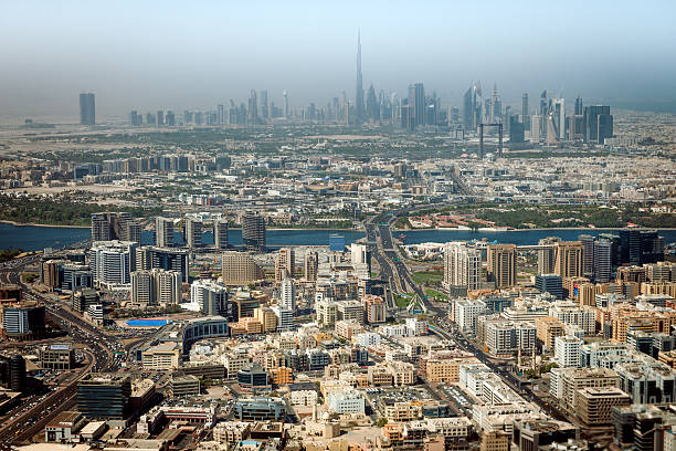 istock View of Dubai skyscraper and Burj Khalifa 579226524