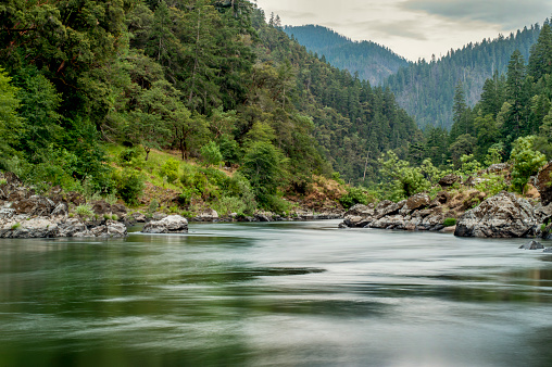 Morning on the Rogue River, Rogue River Wilderness, Oregon.