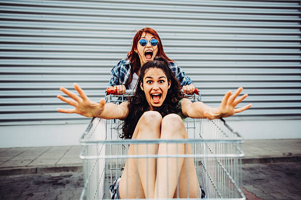 istock Racing with a shopping cart 579228874