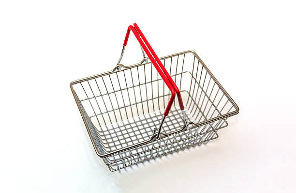 istock Empty shopping cart isolated on white background 579229930