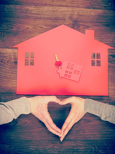 istock Heart and house symbol 579231982