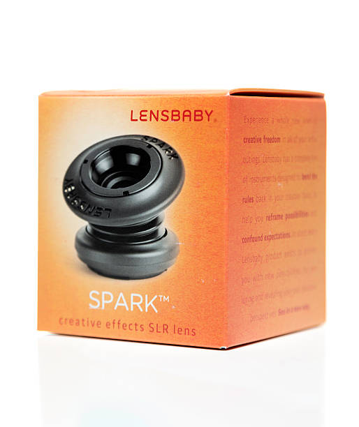 caixa de lentes lensbaby spark - lensbaby - fotografias e filmes do acervo