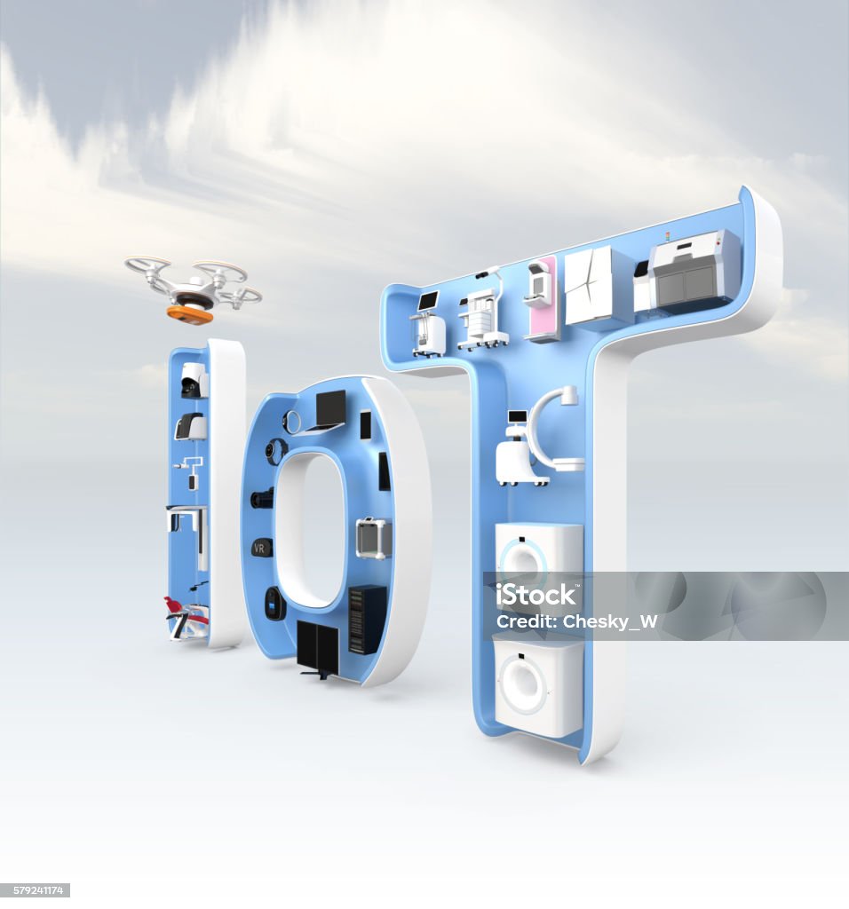 Medical imaging system, dental equipment in word IoT Medical imaging system, dental equipment in word IoT. IoT concept for medical equipment. 3D rendering image. Internet of Things Stock Photo