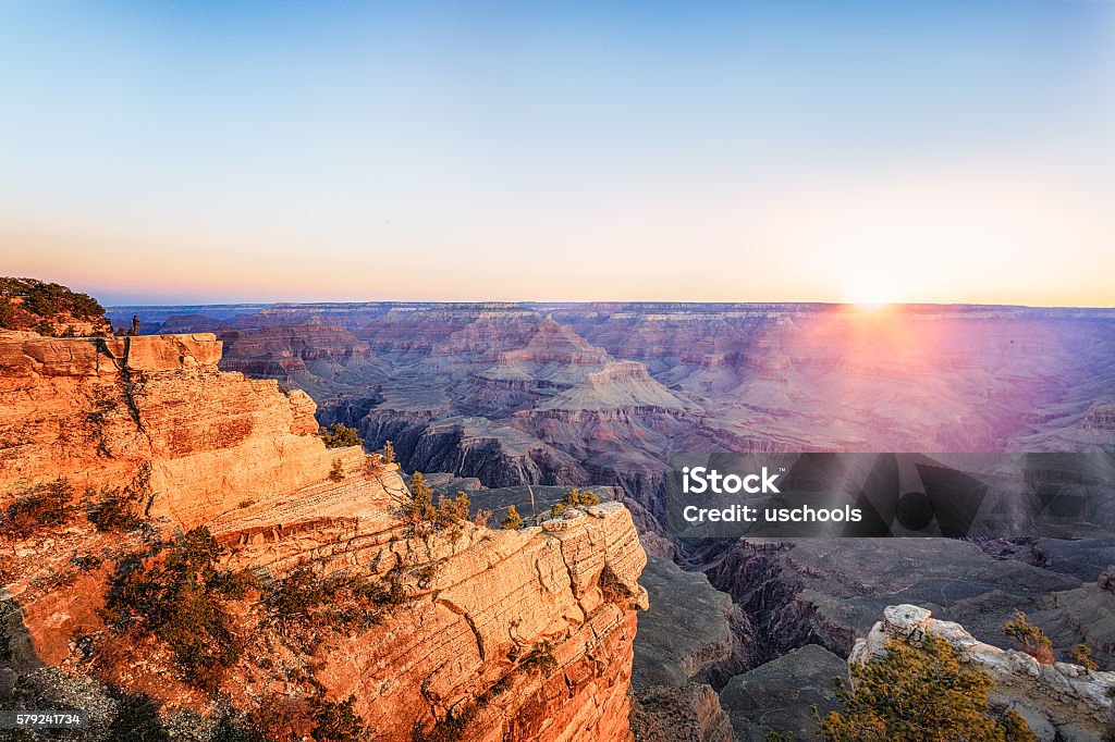 Grand Canyon National Park at sunset Grand Canyon National Park at sunset  Grand Canyon Stock Photo