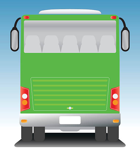 ilustrações, clipart, desenhos animados e ícones de ônibus intermunicipal da touring moderna - bus coach bus travel isolated