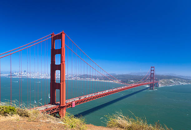 golden gate bridge  - golden gate bridge bridge large san francisco county foto e immagini stock