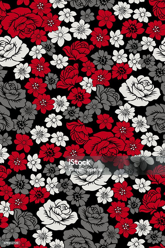 red grey pattern flowers pattern for textiles material,bags,sofas wall papper and all Abstract Stock Photo