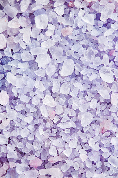 istock Sea salt for beauty treatment with lavender 579244928