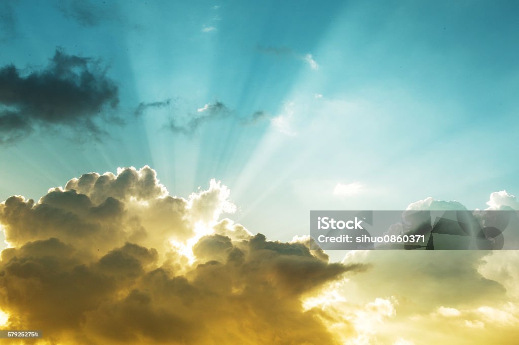 Jesus Light Cloud - Sky Stock Photo