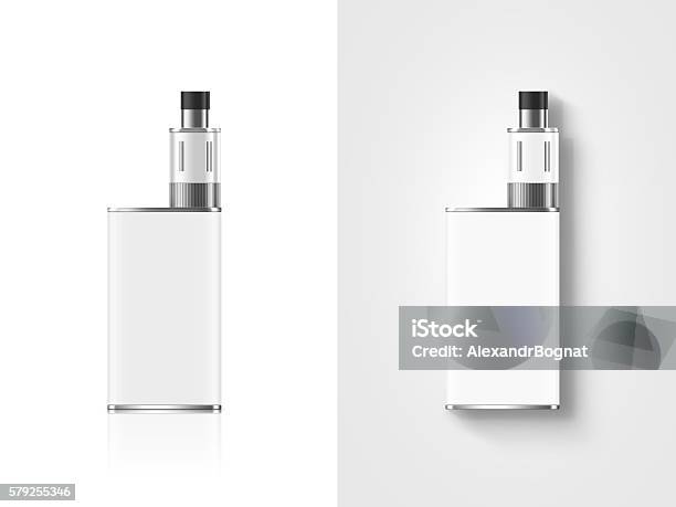 Leere Weiße Vape Mod Box Mockup Isoliert Clippingpfad Stehen Stockfoto und mehr Bilder von Buchstabe E