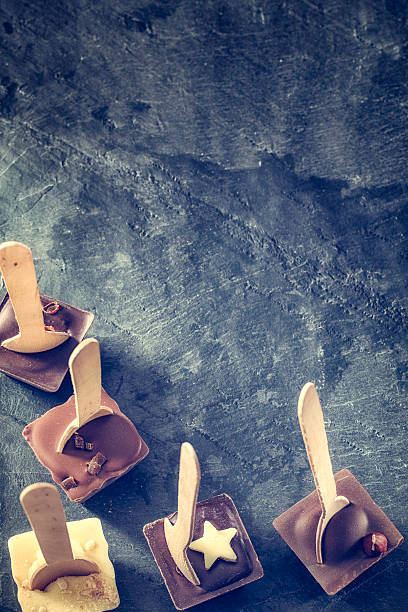 istock Variation of Homemade Hot Chocolate Bars with Spoon 579257432