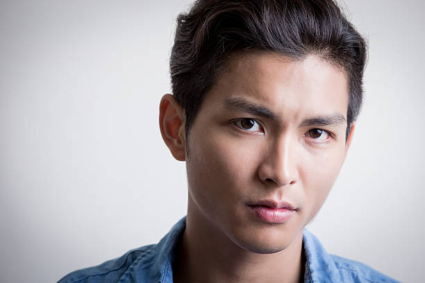 istock handsome man wear denim shirt 579260568