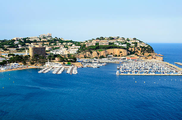 Marina Sant Feliu de Guixols on the Costa Brava, Gerona, Spain-