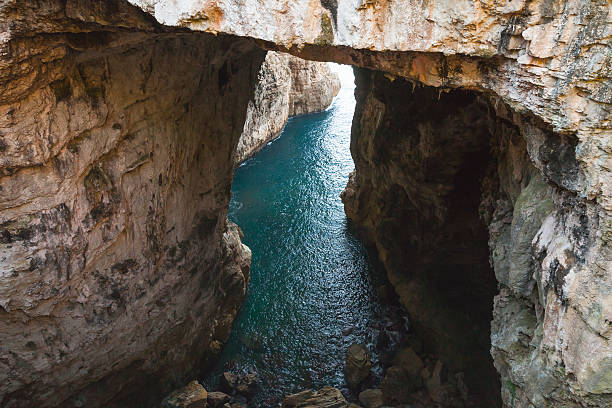 istock Grotto which ends directly in the sea. Gaeta 579261724
