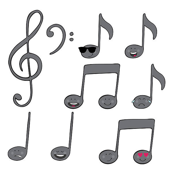 478 Funny Musical Note Symbol Clip Art Illustrations & Clip Art - iStock