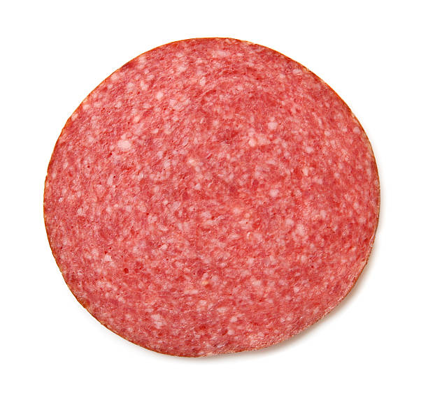 istock Piece of sausage. 579264552