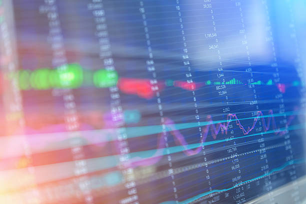 istock Display of Stock market quotes 579403688