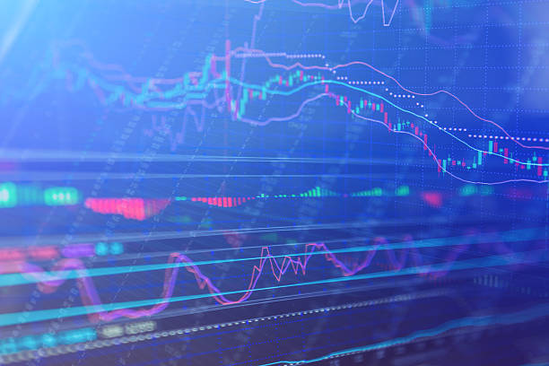istock Stock market chart, Stock market data 579405420
