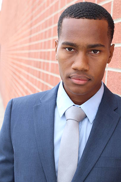 istock Confident young African man in formal wear 579405794