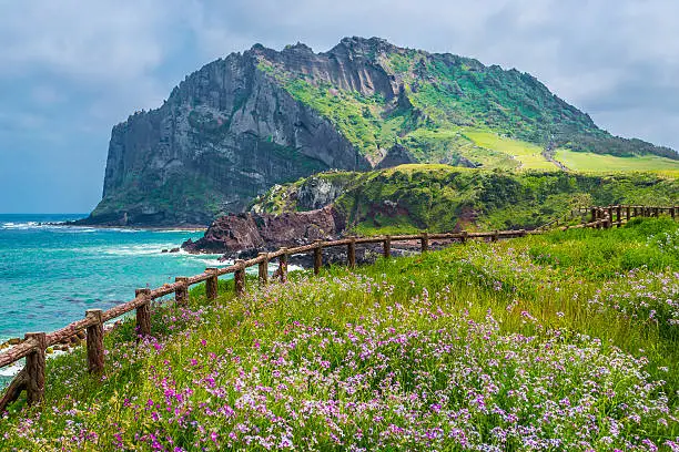 Seongsan Ilchulbong Peak on Jeju Island, South Korea