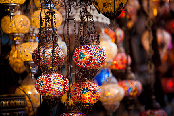 istock Turkish decorative colorful lamps 579411108