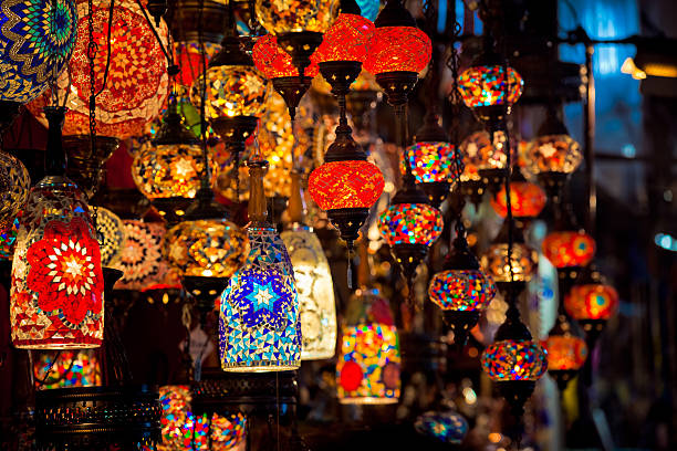 istock Turkish decorative colorful lamps 579411214