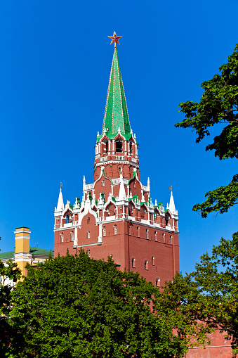 Kremlin tower view in Moscow, Russia