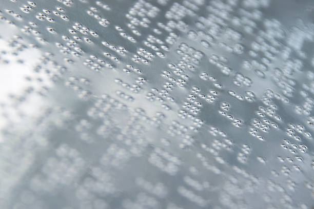 istock Close up Letters blind on Sheet metal 579414874
