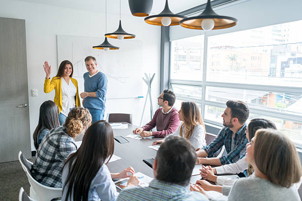 People in a business meeting