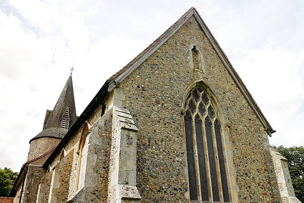 istock Back of St Mary's Church, Great Leighs 579416870