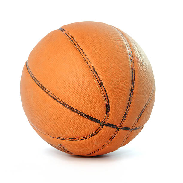 istock Basketball ball isolated on white background 579417276
