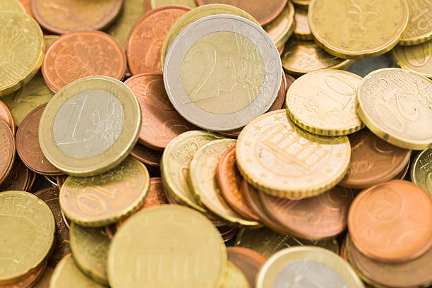 istock Heap of assorted Euro coins 579418906