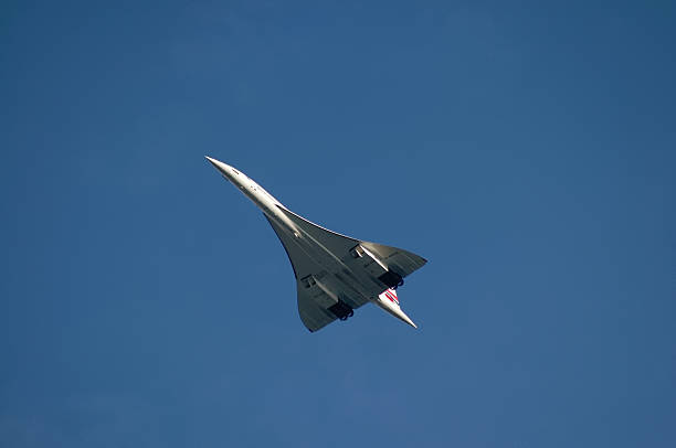 British Airways Concorde supersonic airplane stock photo