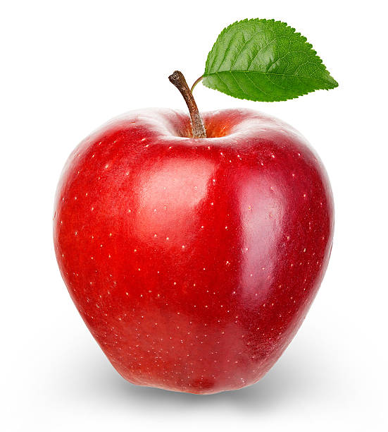 istock Ripe red apple isolated on a white background. 579420808